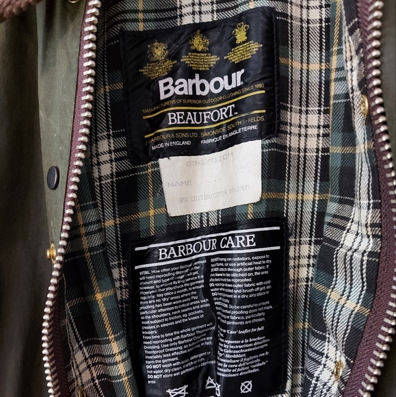 COPY - Vintage Barbour waxed canvas raincoat - Picture 3 of 7